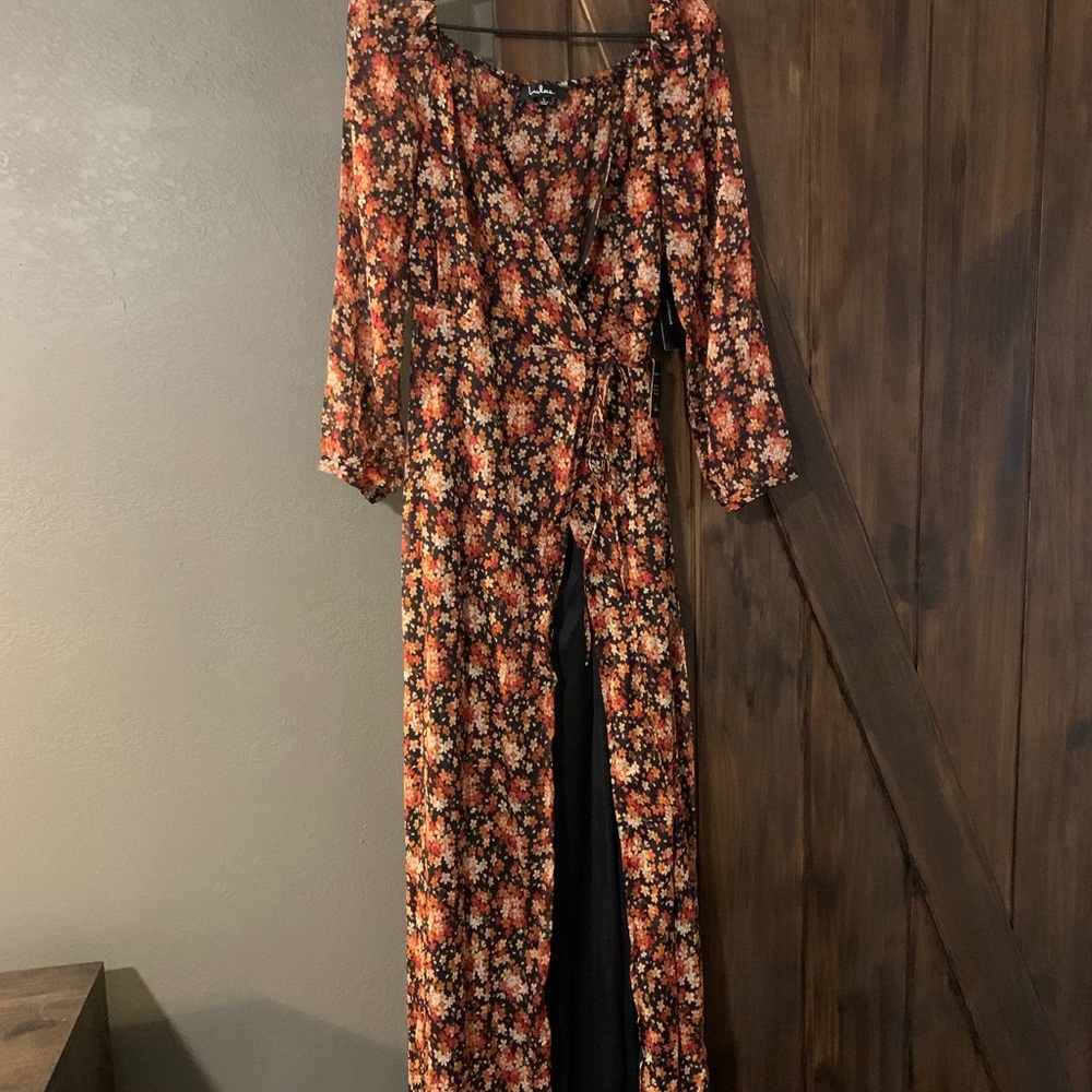 Floor Length Wrap Dress- Large